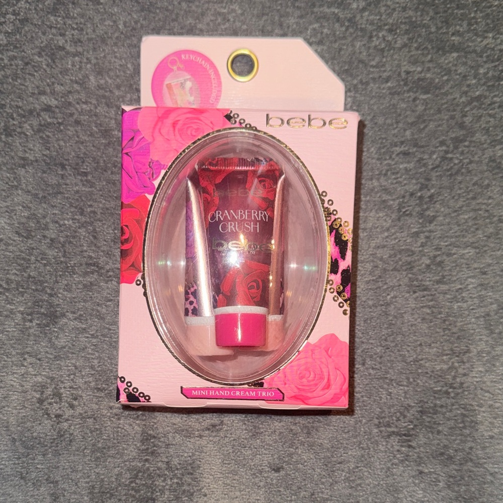 Bebe- NWT Mini Hand Cream Trio in Keychain